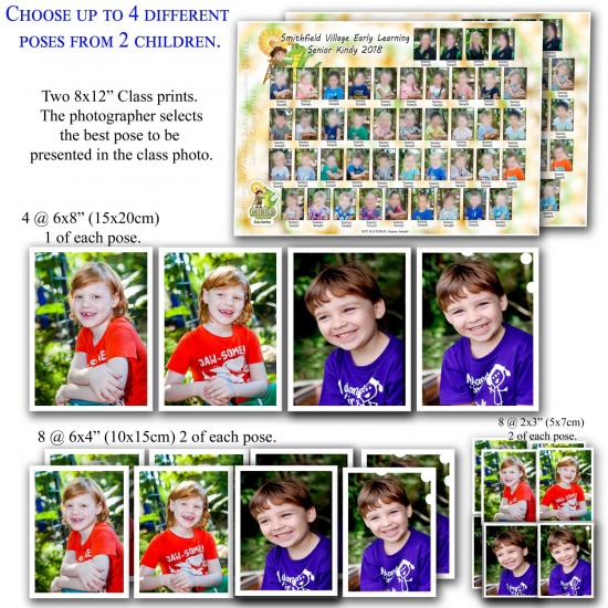 4 Pose - Twin Sibling Class & Print Package